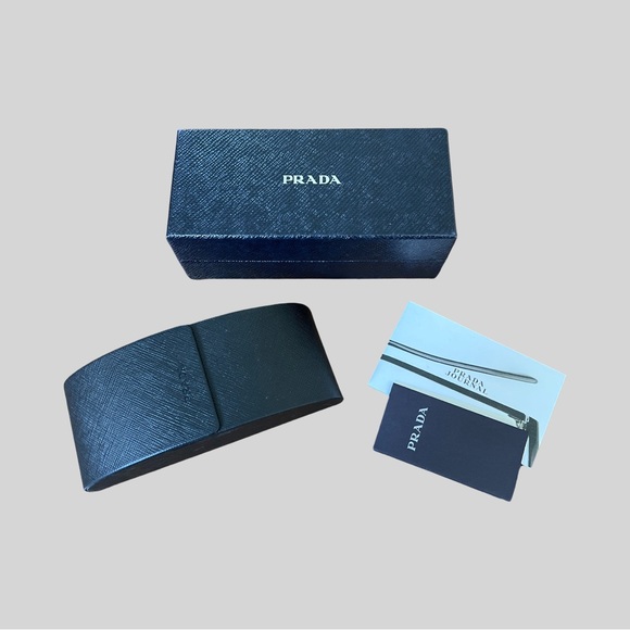 NWT PRADA WOMENS SUNGLASSES BLACK/HAVANA TORTOISE - SPR20P - Picture 6 of 6